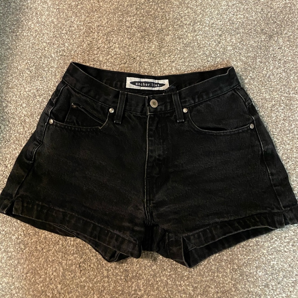 Black high waisted shorts